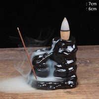 Mini Ceramic Backflow Incense Burner - Fun Gifts & More