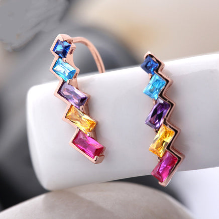 Sterling Silver Rainbow Earrings - Fun Gifts & More