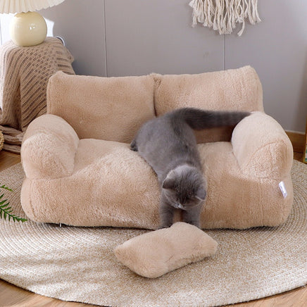 Soft Plush Cat Sofa Bed - Fun Gifts & More