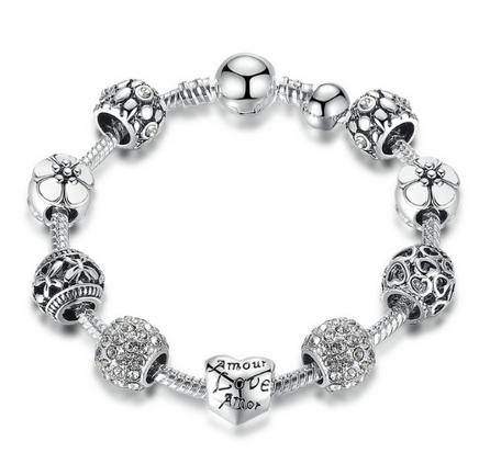 Silver Charm Bracelet - Fun Gifts & More