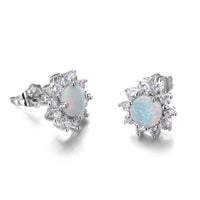 Zircon Stud Earrings in Sterling Silver 925 Earrings - Fun Gifts & More