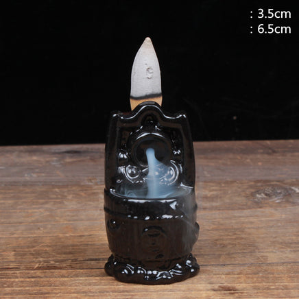 Mini Ceramic Backflow Incense Burner - Fun Gifts & More