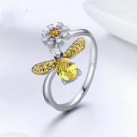 Bee's Blessing 925 Sterling Silver Ring Ring - Fun Gifts & More