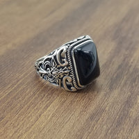 S925 sterling silver ring male ring - Fun Gifts & More