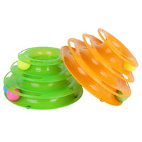 Pet Cat Crazy Ball Disk Interactive Toys Amusement Plate Trilaminar Funny Toy - Fun Gifts & More