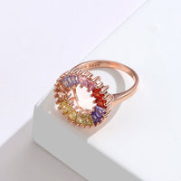 Sterling Silver Female Ring Rainbow Ring Female - Fun Gifts & More