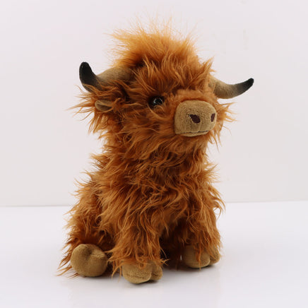 Scottish Highland Cow Plush Toy Long Hair Cute - Fun Gifts & More