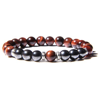 Natural Tiger Eye Stone Stretch Men's Bracelet - Fun Gifts & More