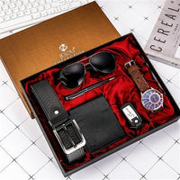 Watch Wallet Sunglasses Belt Gift Box Set For Men - Fun Gifts & More