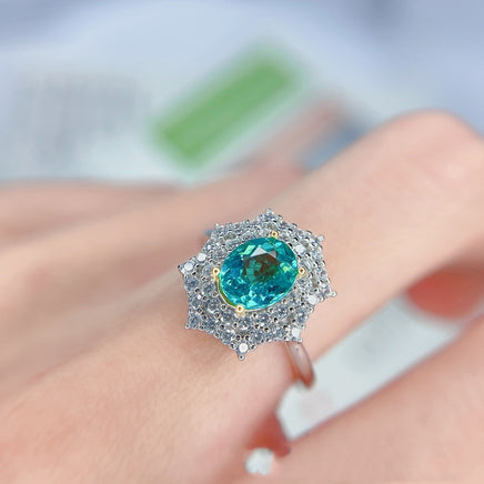 Natural Apatite Ring S925 Silver - Fun Gifts & More