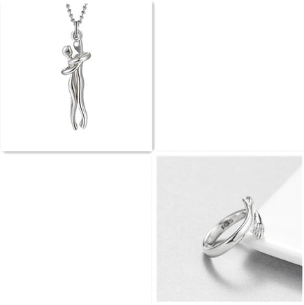 Love Hug Necklace Unisex Men Women Couple - Fun Gifts & More