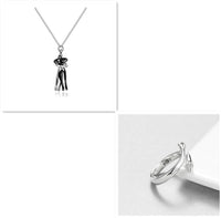 Love Hug Necklace Unisex Men Women Couple - Fun Gifts & More