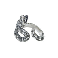 Sterling Silver S925 Snake Ring Thai Silver Vintage - Fun Gifts & More