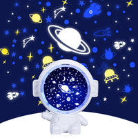 Galaxy Star Projector Starry Sky Night Light Astronaut Lamp Room Decr Gift Child Kids Baby Christmas Spaceman Projection - Fun Gifts & More