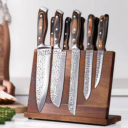 Solid Wood Magnetic Knife Holder Kitchen Creative Multifunctional Storage - Fun Gifts & More