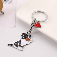 American Cute Fashion Pet Waving Dog Keychain Pendant - Fun Gifts & More