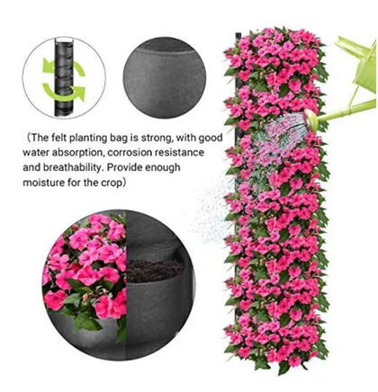 NEW DESIGN Vertical Hanging Garden Planter Flower Pots - Fun Gifts & More