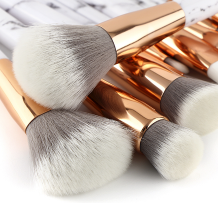 Marble makeup brush set kit - Fun Gifts & More