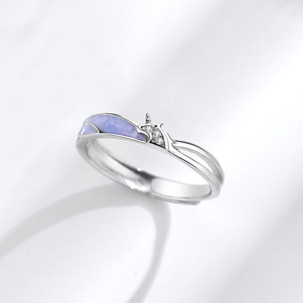 Sterling Silver Crystal Unicorn Ring - Fun Gifts & More