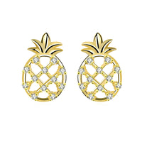 Sterling silver pineapple earrings - Fun Gifts & More