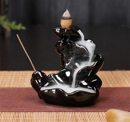 Black Ceramic Incense Burner - Fun Gifts & More