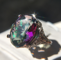 Purple Zircon Platinum Plated Ring - Fun Gifts & More