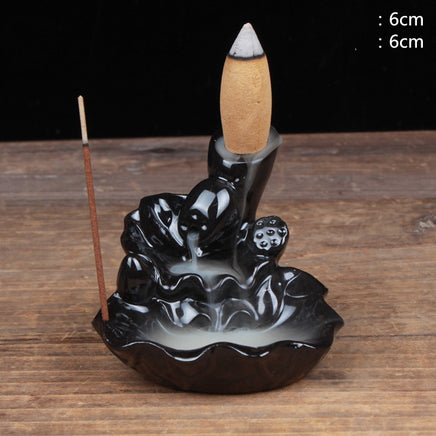 Mini Ceramic Backflow Incense Burner - Fun Gifts & More