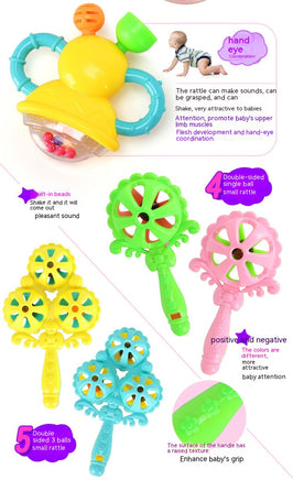 Baby Toys 3-6-12 Months Newborn Rattle 0-1 Year Old Baby Early Childhood Education Toddler Rattle Teether - Fun Gifts & More