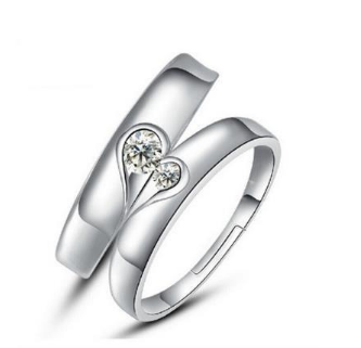 Heart ring couple wedding ring - Fun Gifts & More