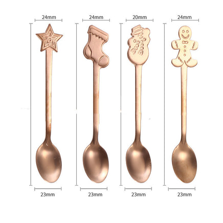 Cartoon spoon Christmas spoon gift cutlery set - Fun Gifts & More