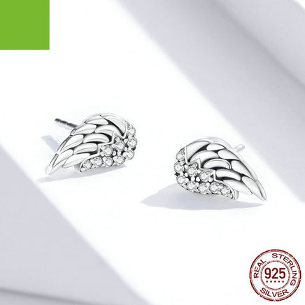 S925 Sterling Silver Wings Earrings Hypoallergenic - Fun Gifts & More