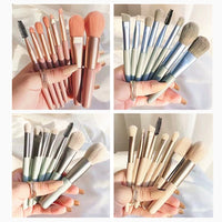 Travel Portable 8 Mini Makeup Brush Beauty Set - Fun Gifts & More