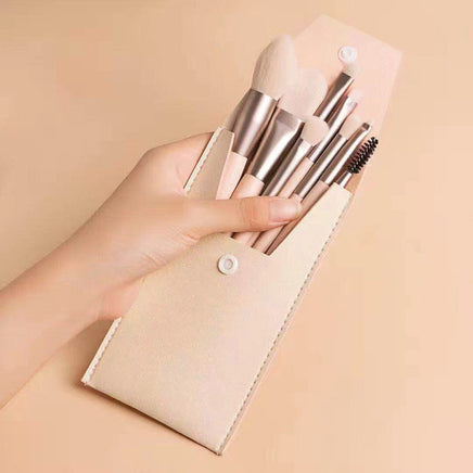 Travel Portable 8 Mini Makeup Brush Beauty Set - Fun Gifts & More