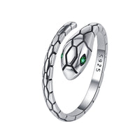 925 Sterling Silver Green Snake Eye Ring Can Be Worn By Men And Women - Fun Gifts & More