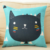 Cute cat pillowcases 45 cm x 45 cm