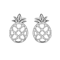 Sterling silver pineapple earrings - Fun Gifts & More