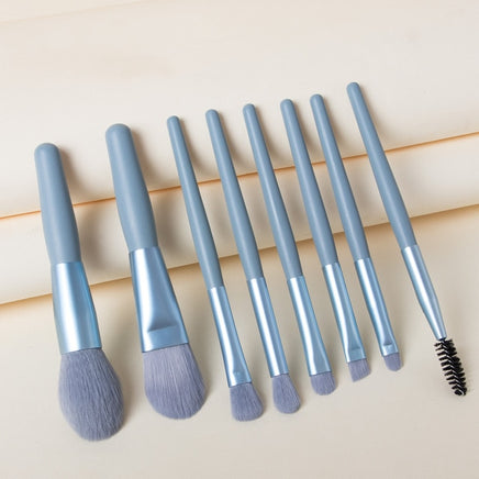 Travel Portable 8 Mini Makeup Brush Beauty Set - Fun Gifts & More