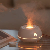 Flame Humidifier Aromatherapy Diffuser 7 Colors Light Home Air Humidifier 130ML USB Room Fragrance Essential Oil Diffuser - Fun Gifts & More