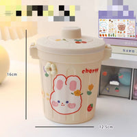 Desktop Trash Can Desk Organizer Bucket Office Mini Bear Trash Can