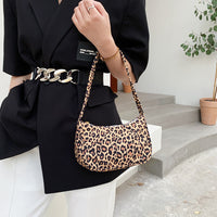 Women Handbag Butterfly Cow Leopard Printed Pattern Underarm Bags Small Shoulder Bag - Fun Gifts & More