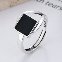 Fashion Sterling Silver Square Ring - Fun Gifts & More