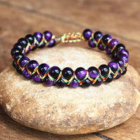 Hand-woven Adjustable Tiger-eye Bracelet - Fun Gifts & More