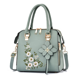 Fashion Flowers Embroidered Handbag Women Shoulder Messenger Bags - Fun Gifts & More