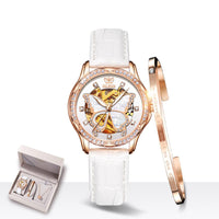 Ladies Automatic Mechanical Watch Gift Box Set - Fun Gifts & More