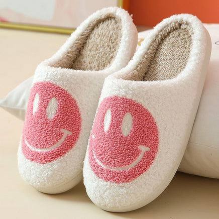 Cute Smile Pattern Fluffy Slippers - Fun Gifts & More