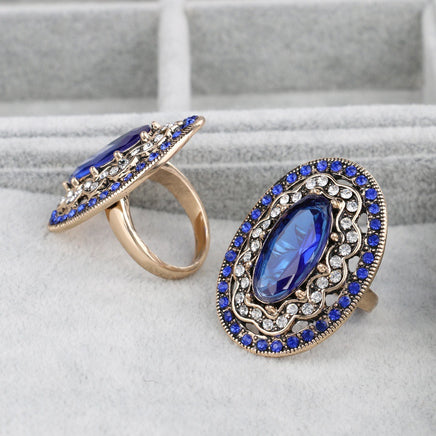 Retro Popular Fashion Oval Ring For Women - Fun Gifts & More