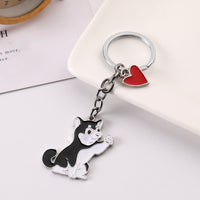 American Cute Fashion Pet Waving Dog Keychain Pendant - Fun Gifts & More