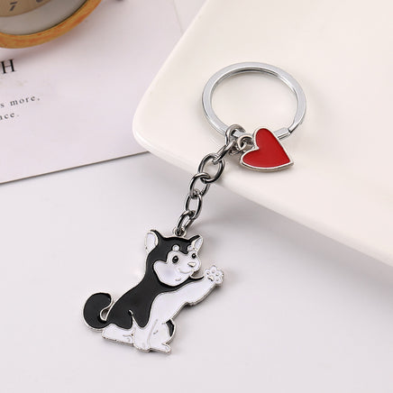 American Cute Fashion Pet Waving Dog Keychain Pendant - Fun Gifts & More