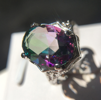 Purple Zircon Platinum Plated Ring - Fun Gifts & More