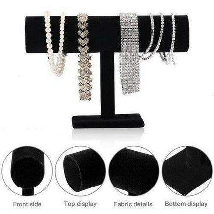 T-Bar Bracelet Holder Necklace Organizer Jewelry Display Boutique Watch Stand - Fun Gifts & More